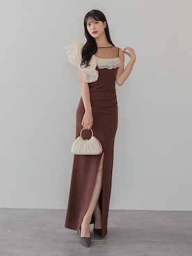 「結婚式スタイル」｜Lejaさん（レディース・164cm）の冬コーディネート