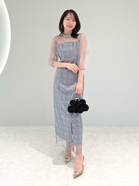 「アイテム（ドレス）」を使った、Lejaさん（レディース・158cm）の夏コーディネート