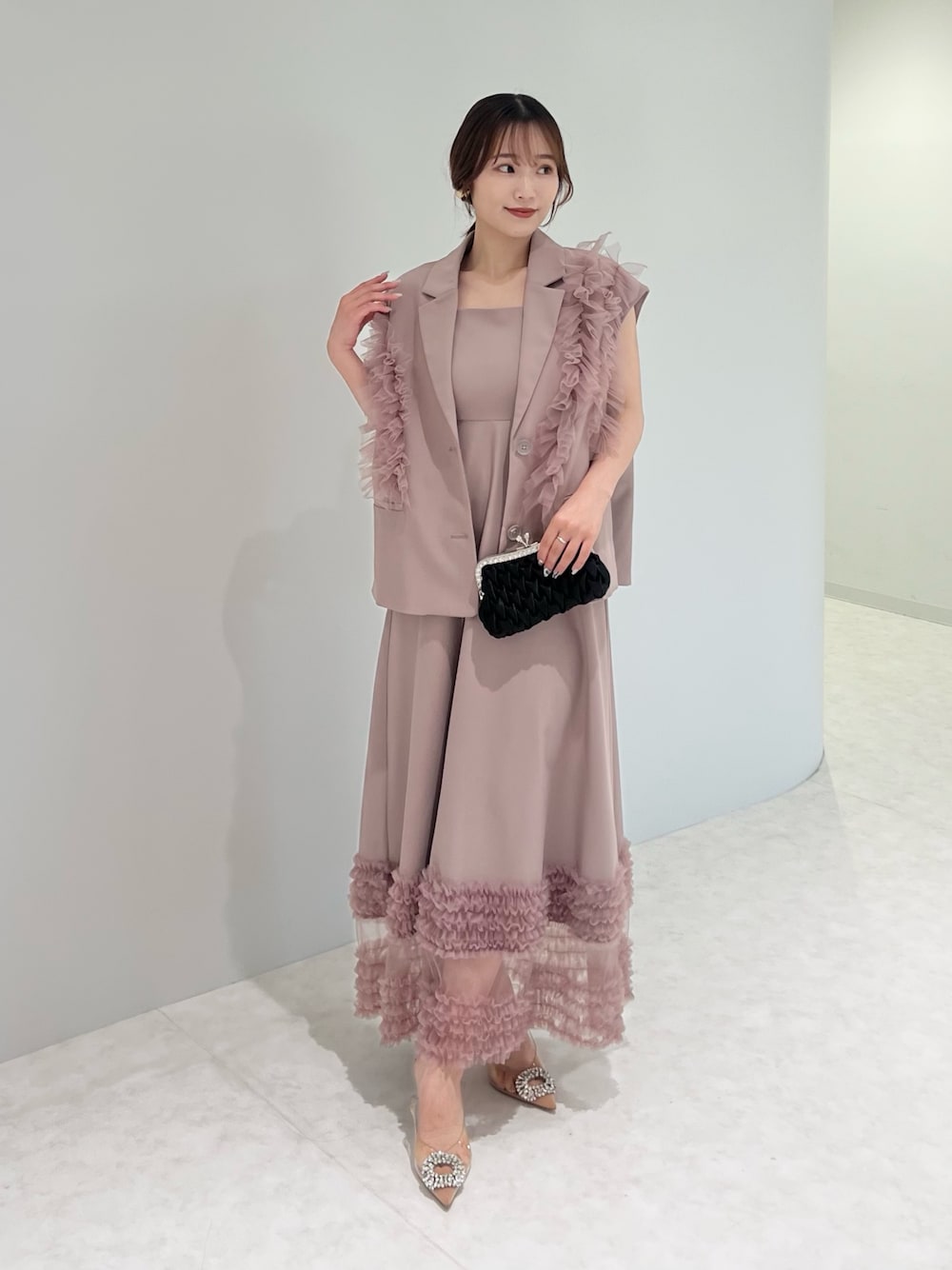 Leja ピンク フレアスカート ワンピースドレス S 完売品 Leja ピンク フレアスカート ワンピースドレス S 完売品 楽天