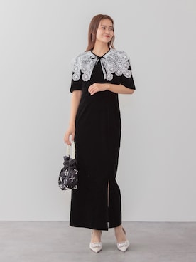 「アイテム（ドレス）」を使った、Lejaさん（レディース・163cm）の秋コーディネート