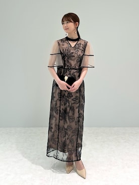 「アイテム（ドレス）」を使った、Lejaさん（レディース・156cm）の夏コーディネート