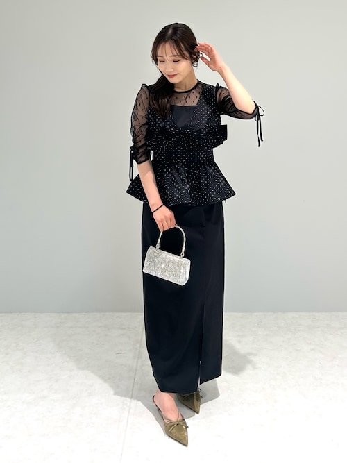 leja ドットストーンペプラムチュールワンピースドレス 当日発送】ドットストーンペプラムチュールワンピース結婚式ドレス