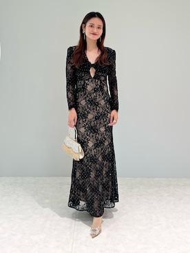 「アイテム（ドレス）」を使った、Lejaさん（レディース・163cm）の夏コーディネート