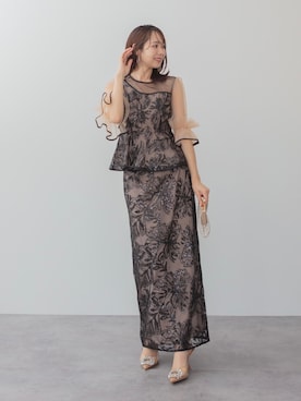 「パーティー」｜Lejaさん（レディース・158cm）の冬コーディネート