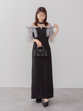 「アイテム（ドレス）」を使った、Lejaさん（レディース・153cm）の秋コーディネート