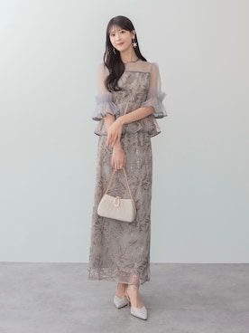 「パーティー」｜Lejaさん（レディース・164cm）の冬コーディネート