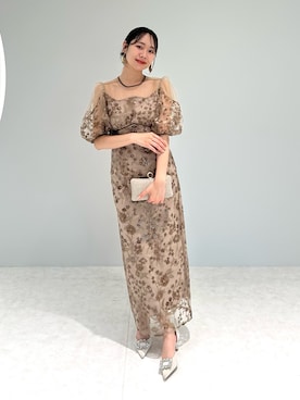 「アイテム（ドレス）」を使った、Lejaさん（レディース・158cm）の夏コーディネート