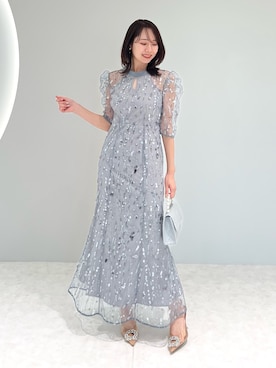 「アイテム（ドレス）」を使った、Lejaさん（レディース・158cm）の秋コーディネート