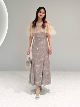「アイテム（ドレス）」を使った、Lejaさん（レディース・163cm）の夏コーディネート