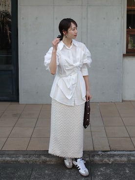 「Leja（レジャ）のアイテム（トップス）」を使った、Lejaさん（レディース・158cm）の春コーディネート