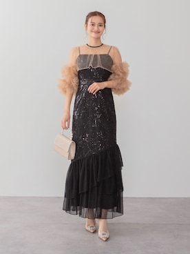 「アイテム（ドレス）」を使った、Lejaさん（レディース・163cm）の秋コーディネート