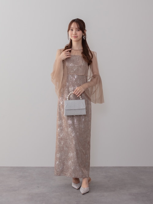 セール】【LEJA】シアーチュールベルスリーブペイントIライン