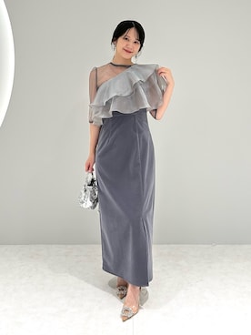 「アイテム（ドレス）」を使った、Lejaさん（レディース・154cm）の秋コーディネート