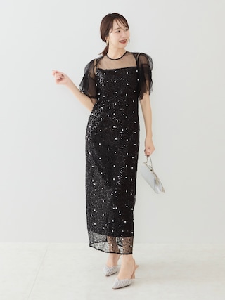 Leja（レジャ）の「【LEJA】スパンコールパールミックスボレロIライン