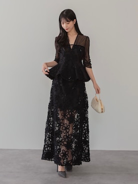 「パーティー」｜Lejaさん（レディース・164cm）の冬コーディネート