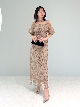 「結婚式」｜Lejaさん（レディース・158cm）の夏コーディネート