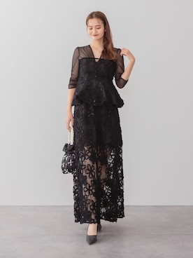 「パーティー」｜Lejaさん（レディース・163cm）の冬コーディネート