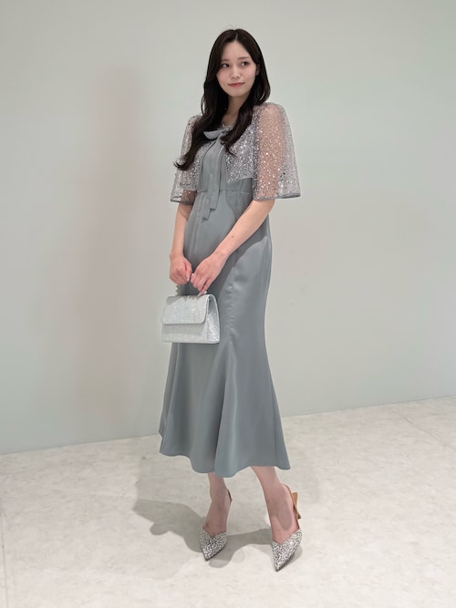 LEJA】スパンコールビジューボレロマーメイドドレスワンピース2