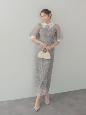 「結婚式コーデ」｜Lejaさん（レディース・168cm）の春コーディネート