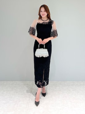 「アイテム（ドレス）」を使った、Lejaさん（レディース・168cm）の夏コーディネート