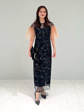 「アイテム（ドレス）」を使った、Lejaさん（レディース・163cm）の夏コーディネート
