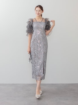 「アイテム（ドレス）」を使った、Lejaさん（レディース・168cm）の冬コーディネート