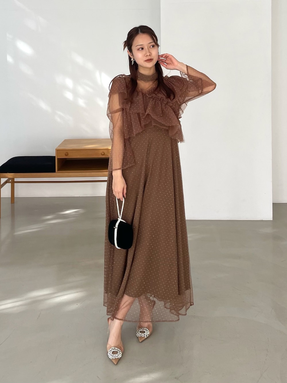 LEJA 2wayドットストーンギャザーチュールAラインドレス M 楽天市場】2wayドットストーンギャザーチュールAラインドレス／レジャ