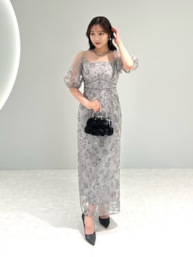 「アイテム（ドレス）」を使った、Lejaさん（レディース・159cm）の夏コーディネート