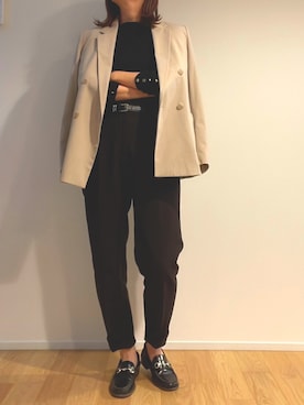「スーツ」｜シマウマさん（レディース・154cm）の秋コーディネート