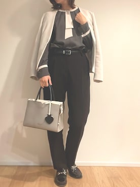 「ROPE' PICNIC（ロペピクニック）のアイテム」を使った、シマウマさん（レディース・154cm）の秋コーディネート