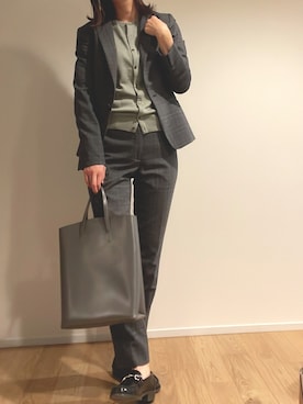 「アイテム（スーツセット）」を使った、シマウマさん（レディース・154cm）の秋コーディネート