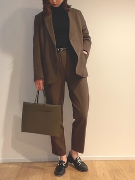 「アイテム（スーツセット）」を使った、シマウマさん（レディース・154cm）の秋コーディネート