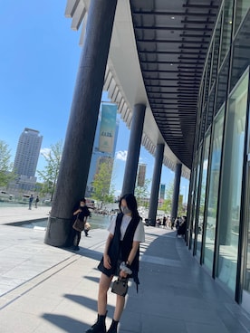 「アイテム（シュシュ、シルバー系）」を使った、ひめかさん（レディース・162cm）の夏コーディネート