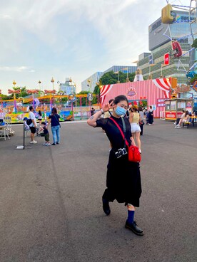 「plain-me（プレインミー）のアイテム（バッグ）」を使った、Ming tingさん（レディース・163cm）の秋コーディネート