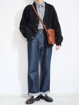 「RUUBON（ルーボン）のアイテム（シャツ/ブラウス）」を使った、なごさん（メンズ・170cm）の秋コーディネート
