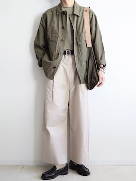 「united arrows」｜「アイテム（ブルゾン）」を使った、なごさん（メンズ・170cm）の春コーディネート