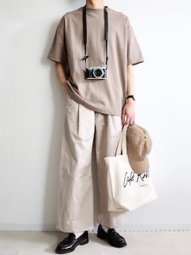 「united arrows」｜「アイテム（キャップ）」を使った、なごさん（メンズ・170cm）の夏コーディネート