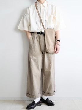 「ESPONT（エスポント）のアイテム」を使った、なごさん（メンズ・170cm）の夏コーディネート