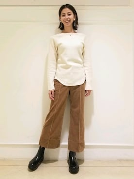 「サイドゴアブーツ」｜miyoさん（レディース・164cm）の秋コーディネート