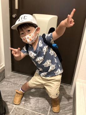 「キッスコーデ」｜syuPさん（キッズ・90cm）の秋コーディネート