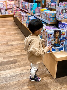 「アイテム（パーカー）」を使った、syuPさん（キッズ・90cm）の冬コーディネート