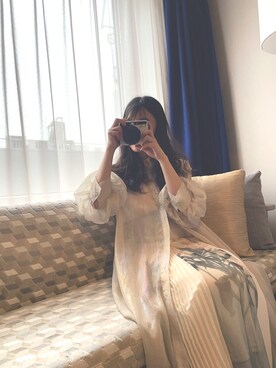 「Ameri（アメリ）のアイテム」を使った、Rosaliz.Hさん（レディース・157cm）の春コーディネート