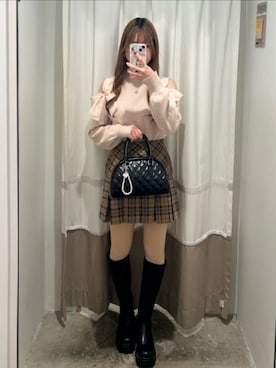 emsexcite　/　エムズエキサイトさん（レディース・163cm）の冬コーディネート