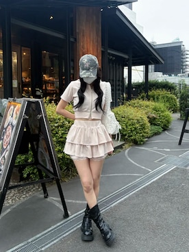 「RETRO GIRL（レトロガール）のアイテム」を使った、emsexcite　/　エムズエキサイトさん（レディース・170cm）の夏コーディネート