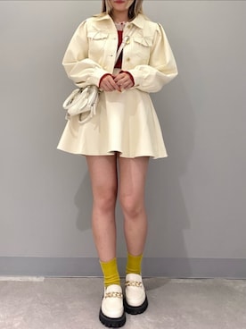 「セットアイテム」｜「アイテム（その他アウター）」を使った、emsexcite　/　エムズエキサイトさん（レディース・160cm）の秋コーディネート