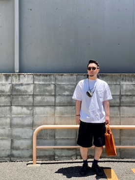 「COMME des GARCONS HOMME DEUX（コムデギャルソンオムドゥ）のアイテム（ブーツ）」を使った、to48さん（メンズ・173cm）の夏コーディネート