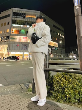 「KANGOL（カンゴール）のアイテム（バッグ）」を使った、トマト山田@TWICEYouTuberさん（メンズ・170cm）の春コーディネート