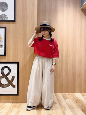 「Samansa Mos2（サマンサ モスモス）のアイテム（パンツ）」を使った、akane🍍さん（レディース・151cm）の春コーディネート
