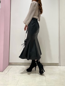 「LIPSERVICE（リップサービス）のアイテム」を使った、suzuさん（レディース・163cm）の冬コーディネート