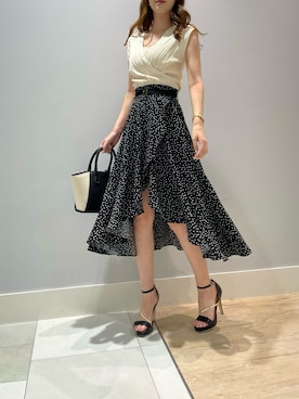 「LIPSERVICE（リップサービス）のアイテム」を使った、suzuさん（レディース・163cm）の夏コーディネート